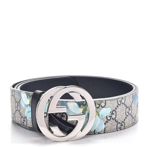 gucci supreme bloom belt|extra large gucci belt.